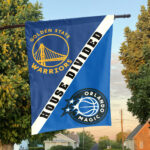 Golden State vs Orlando House Divided Flag, NBA House Divided Flag