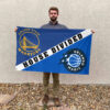 Golden State vs Orlando House Divided Flag, NBA House Divided Flag 2 Golden State vs Orlando House Divided Flag, NBA House Divided Flag