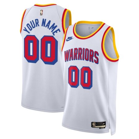 Golden State Warriors Unisex Adult Swingman Custom Jersey – Classic Edition – White, Limited Replica Fan Edition