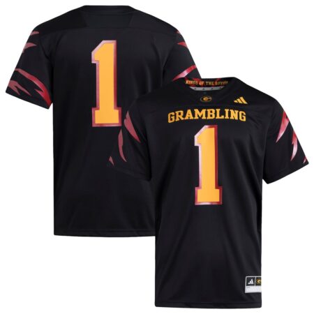 Grambling Tigers Premier Strategy Jersey – Black, Limited Replica Fan Edition