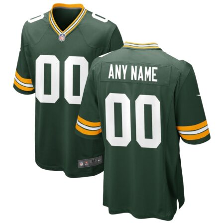 Green Bay Packers  Custom Game Jersey – Green, Limited Replica Fan Edition