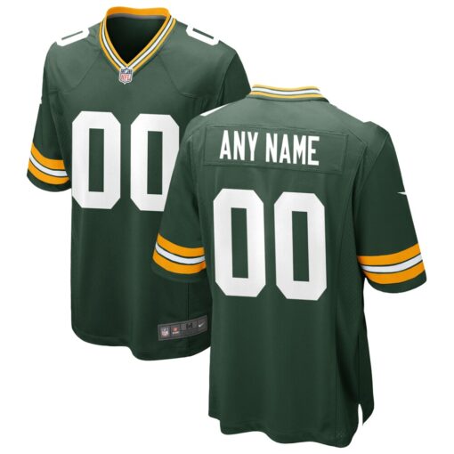 Green Bay Packers  Custom Game Jersey – Green, Limited Replica Fan Edition