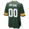 Green Bay Packers Custom Game Jersey - Green, Limited Replica Fan Edition