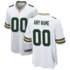 Green Bay Packers Custom Game Jersey - White, Limited Replica Fan Edition