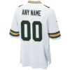 Green Bay Packers Custom Game Jersey - White, Limited Replica Fan Edition