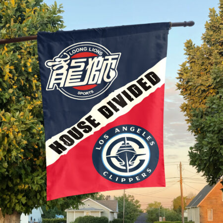 Guangzhou vs LA House Divided Flag, NBA House Divided Flag Guangzhou vs LA House Divided Flag, NBA House Divided Flag