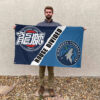 Guangzhou vs Minnesota House Divided Flag, NBA House Divided Flag 2 Guangzhou vs Minnesota House Divided Flag, NBA House Divided Flag
