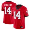 Gunner Stockton Georgia Bulldogs Nike Home NIL Football Game Jersey - Red, Limited Replica Fan Edition