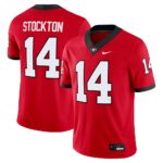 Gunner Stockton Georgia Bulldogs Nike Home NIL Football Game Jersey - Red, Limited Replica Fan Edition