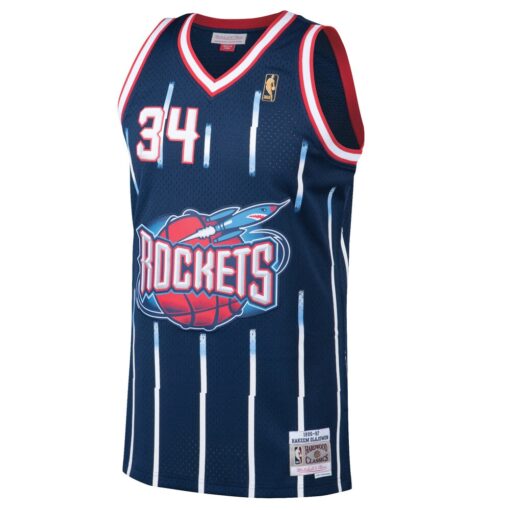 Hakeem Olajuwon Houston Rockets Mitchell & Ness 1996, Limited Replica Fan Edition