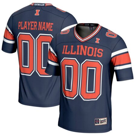 Illinois Fighting Illini GameDay Greats NIL Pick-A-Player Football Jersey – Navy, Limited Replica Fan Edition