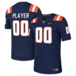 Illinois Fighting Illini Nike Pick-A-Player NIL Football Game Jersey - Navy, Limited Replica Fan Edition