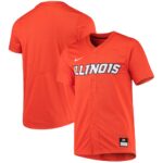 Illinois Fighting Illini Nike Replica Baseball Jersey - Orange, Limited Replica Fan Edition