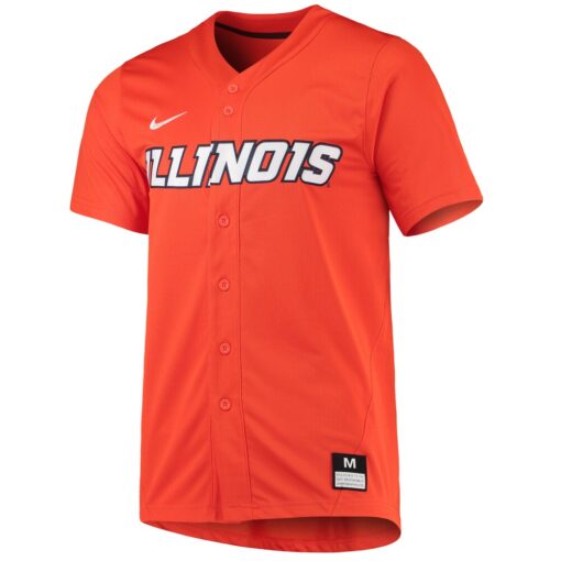 Illinois Fighting Illini Nike Replica Baseball Jersey – Orange, Limited Replica Fan Edition