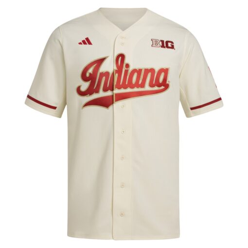 Indiana Hoosiers Replica Baseball Jersey – Cream, Limited Replica Fan Edition