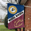 Indiana vs Cleveland House Divided Flag, NBA House Divided Flag 1 Indiana vs Cleveland House Divided Flag, NBA House Divided Flag