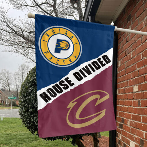 Indiana vs Cleveland House Divided Flag, NBA House Divided Flag Indiana vs Cleveland House Divided Flag, NBA House Divided Flag