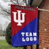 Indiana vs Custom Team House Divided Flag, College Custom Flag 1 Indiana vs Custom Team House Divided Flag, College Custom Flag