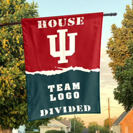 Indiana vs Custom Team House Divided Flag, Custom House Flag Indiana vs Custom Team House Divided Flag, Custom House Flag