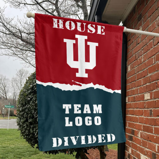 Indiana vs Custom Team House Divided Flag, Custom House Flag Indiana vs Custom Team House Divided Flag, Custom House Flag