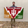Indiana vs Custom Team House Divided Flag, Custom Rival Flag 2 Indiana vs Custom Team House Divided Flag, Custom Rival Flag