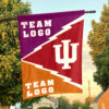 Indiana vs Custom Team House Divided Flag, Custom Split Flag