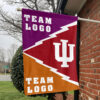 Indiana vs Custom Team House Divided Flag, Custom Split Flag 1 Indiana vs Custom Team House Divided Flag, Custom Split Flag