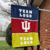 Indiana vs Custom Team House Divided Flag, Custom Team Flag 1 Indiana vs Custom Team House Divided Flag, Custom Team Flag