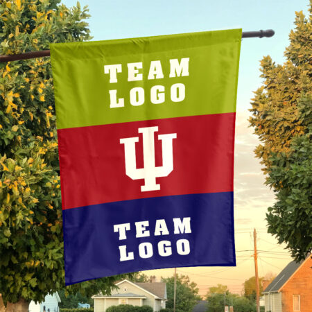 Indiana vs Custom Team House Divided Flag, Custom Two Team Flag Indiana vs Custom Team House Divided Flag, Custom Two Team Flag