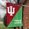 Indiana vs Custom Team House Divided Flag, NCAA Team Flag 1 Indiana vs Custom Team House Divided Flag, NCAA Team Flag