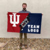 Indiana vs Custom Team House Divided Flag, NCAA Two Team Flag 2 Indiana vs Custom Team House Divided Flag, NCAA Two Team Flag