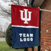 Indiana vs Custom Team House Divided Flag, Personalized Game Day Flag 1 Indiana vs Custom Team House Divided Flag, Personalized Game Day Flag