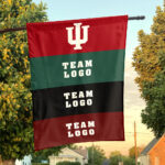 Indiana vs Custom Team House Divided Flag, Personalized House Flag