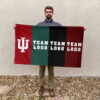 Indiana vs Custom Team House Divided Flag, Personalized House Flag 2 Indiana vs Custom Team House Divided Flag, Personalized House Flag