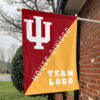 Indiana vs Custom Team House Divided Flag, Personalized Rival Flag 1 Indiana vs Custom Team House Divided Flag, Personalized Rival Flag