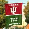Indiana vs Custom Team House Divided Flag, Personalized Team Flag