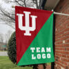 Indiana vs Custom Team House Divided Flag, Personalized Two Team Flag 1 Indiana vs Custom Team House Divided Flag, Personalized Two Team Flag