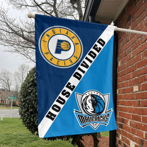 Indiana vs Dallas House Divided Flag, NBA House Divided Flag Indiana vs Dallas House Divided Flag, NBA House Divided Flag