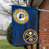 Indiana vs Denver House Divided Flag, NBA House Divided Flag 1 Indiana vs Denver House Divided Flag, NBA House Divided Flag