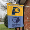 Indiana vs Memphis House Divided Flag, NBA House Divided Flag 1 Indiana vs Memphis House Divided Flag, NBA House Divided Flag
