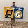 Indiana vs Phoenix House Divided Flag, NBA House Divided Flag 2 Indiana vs Phoenix House Divided Flag, NBA House Divided Flag