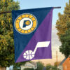 Indiana vs Utah House Divided Flag, NBA House Divided Flag