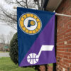 Indiana vs Utah House Divided Flag, NBA House Divided Flag 1 Indiana vs Utah House Divided Flag, NBA House Divided Flag