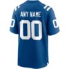 Indianapolis Colts Custom Game Jersey - Royal, Limited Replica Fan Edition