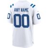 Indianapolis Colts Custom Game Jersey - White, Limited Replica Fan Edition