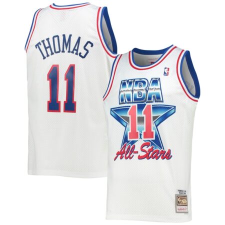 Isiah Thomas Eastern Conference Mitchell & Ness Hardwood Classics 1992 NBA All-Star Game Swingman Jersey – Whit, Limited Replica Fan Edition