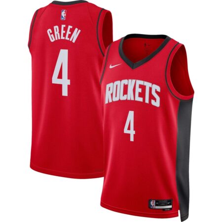 Jalen Green Houston Rockets Unisex Swingman Jersey – Icon Edition – Red, Limited Replica Fan Edition
