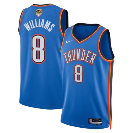 Jalen Williams Oklahoma City Thunder Unisex 2025 NBA Finals Swingman Jersey – Icon Edition – Blue, Limited Replica Fan Edition
