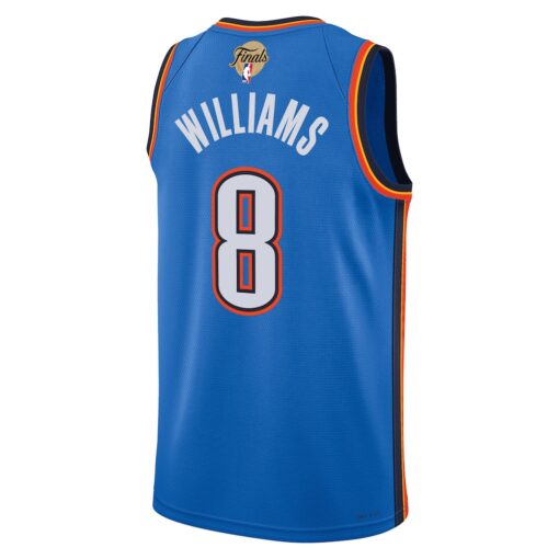 Jalen Williams Oklahoma City Thunder Unisex 2025 NBA Finals Swingman Jersey – Icon Edition – Blue, Limited Replica Fan Edition
