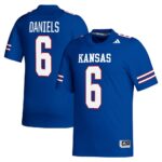 Jalon Daniels Kansas Jayhawks NIL Replica Football Player Jersey - Royal, Limited Replica Fan Edition